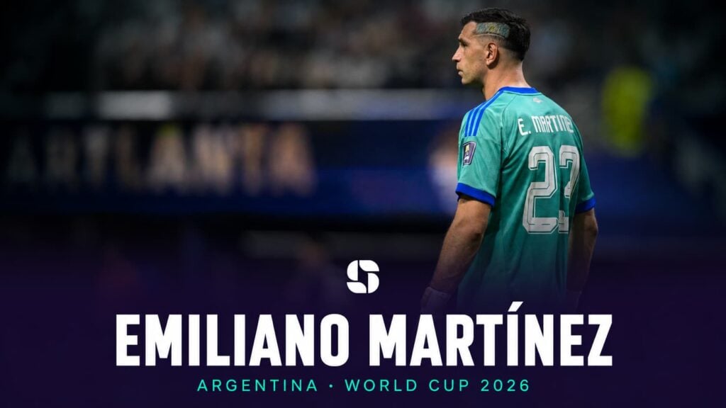 Emiliano Martínez of Argentina in his goalkeeper kit during the World Cup 2026.