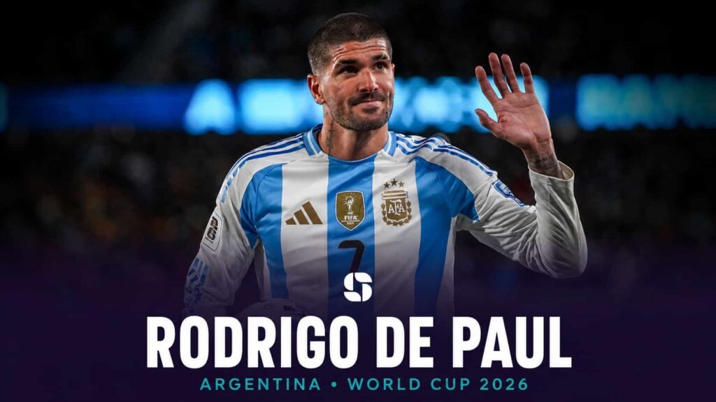 Rodrigo De Paul of Argentina in action during the World Cup 2026.