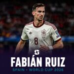 Fabián Ruiz of Spain in action during the World Cup 2026.