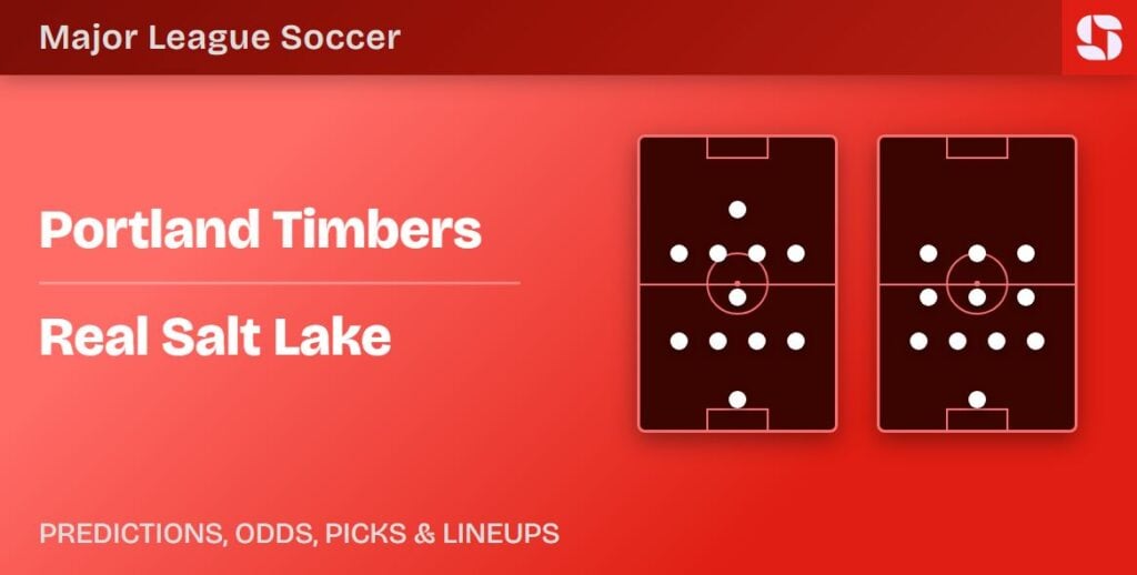 Portland Timbers vs Real Salt Lake prediction, predicted lineups and odds preview banner for the MLS clash at Providence Park.