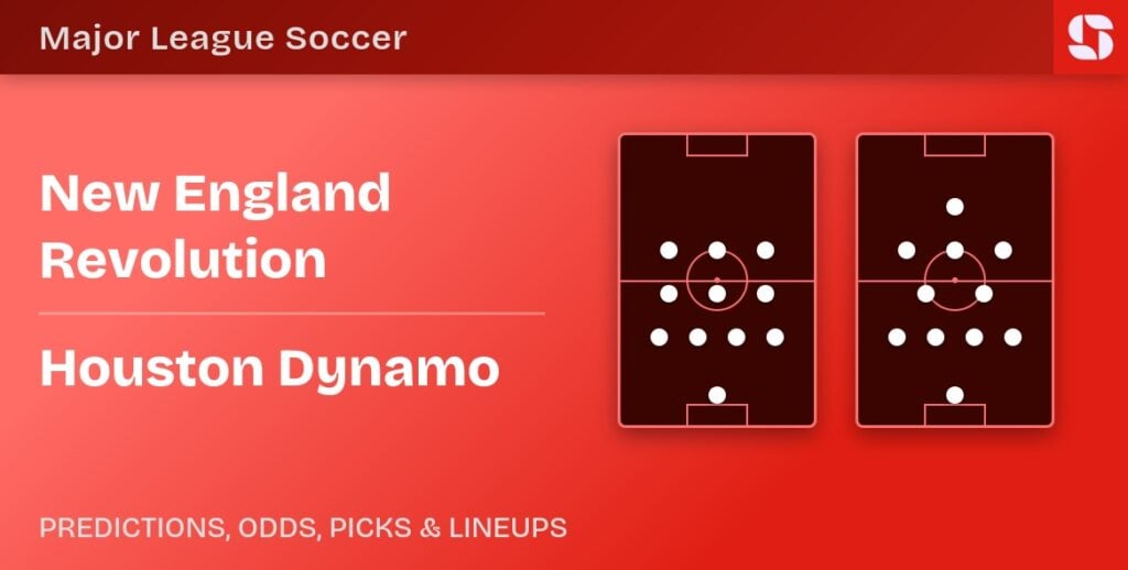 New England Revolution vs Houston Dynamo predicted formations