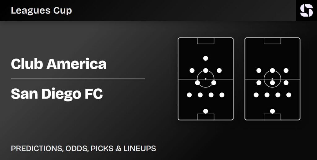 Club America vs San Diego FC predicted lineups Leagues Cup