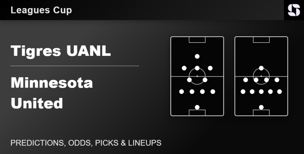 Tigres UANL vs Minnesota United predicted lineups Leagues Cup