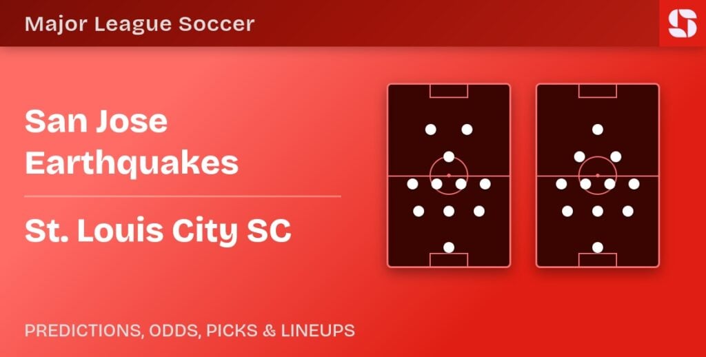 San Jose Earthquakes vs St. Louis City SC predicted formations