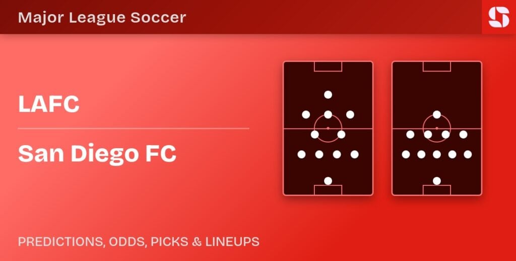 LAFC vs San Diego FC predicted formations