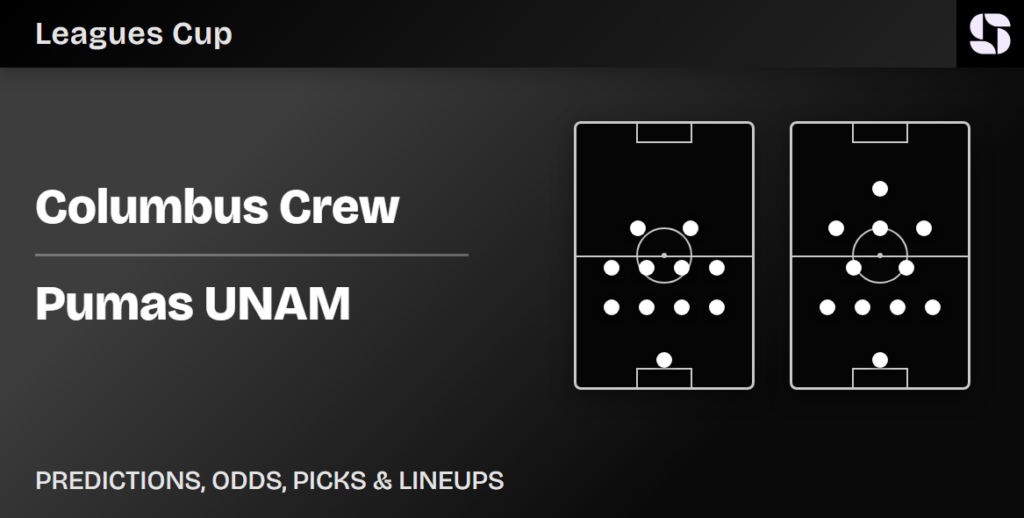 Columbus Crew vs Pumas UNAM predicted lineups Leagues Cup