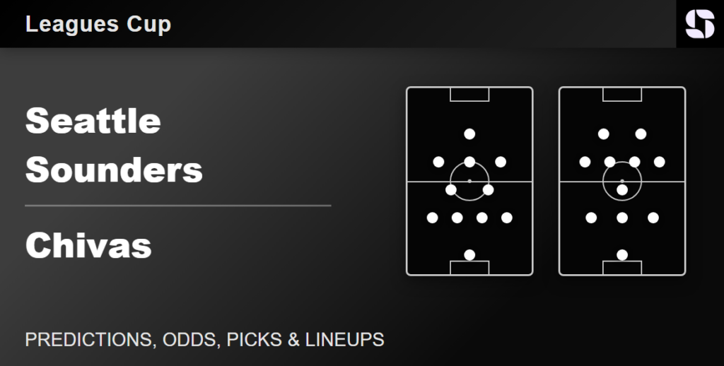 Seattle Sounders vs Chivas predicted lineups Leagues Cup