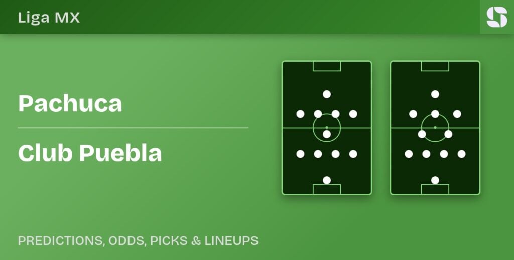 Pachuca vs Club Puebla predicted formations