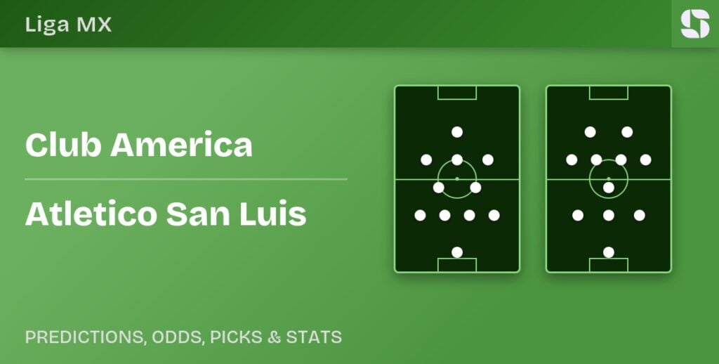 Club America vs Atletico San Luis predicted formations
