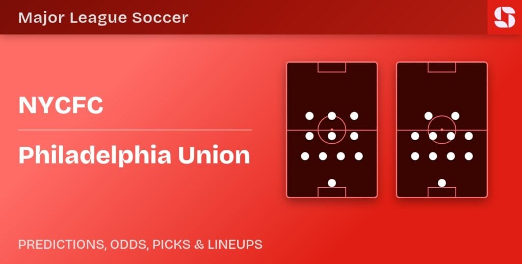 NYCFC vs Philadelphia Union predicted formations