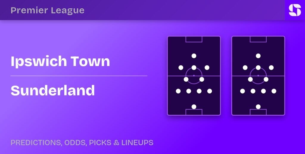 Ipswich Town vs Sunderland predicted formations