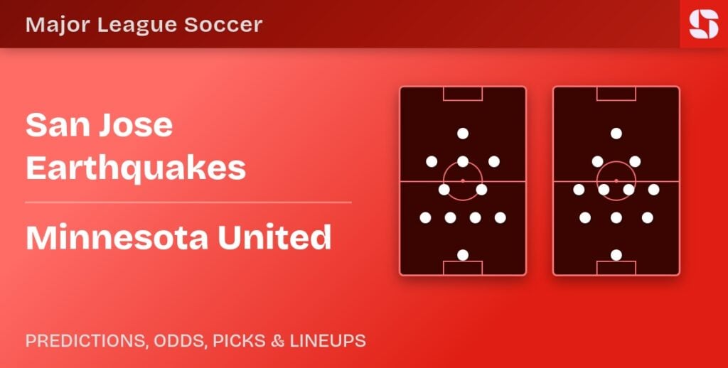 San Jose Earthquakes vs Minnesota United predicted formations