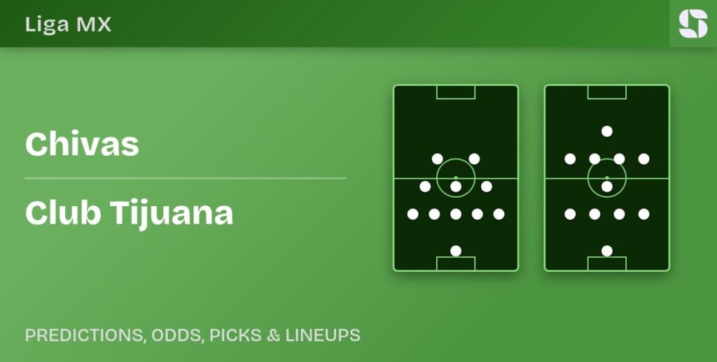 Chivas vs Club Tijuana predicted formations
