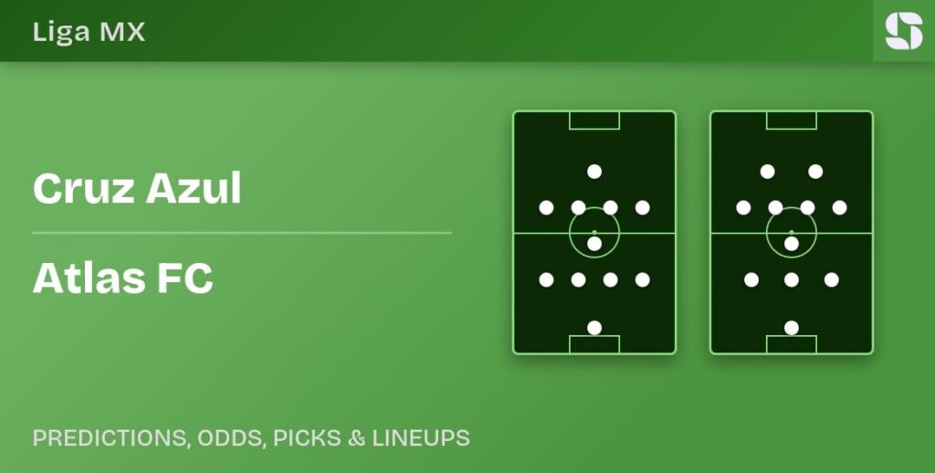 Cruz Azul vs Atlas FC predicted formations