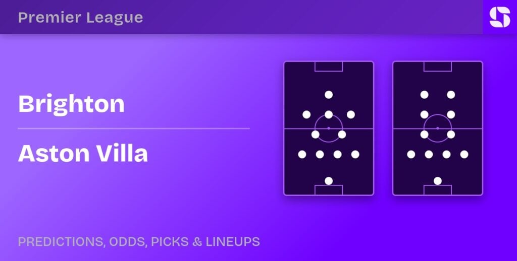 Brighton vs Aston Villa predicted formations