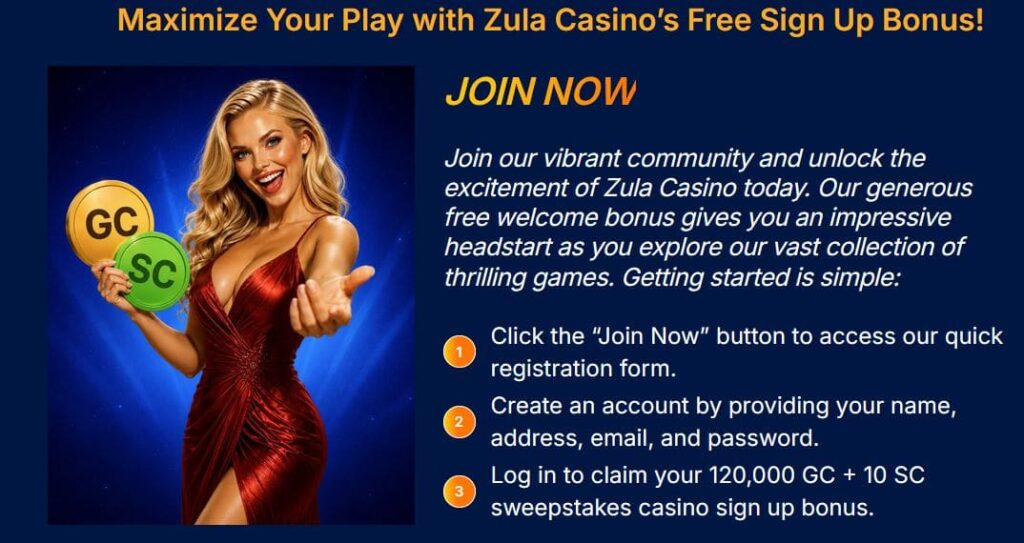 Zula Casino Sign Up Bonus