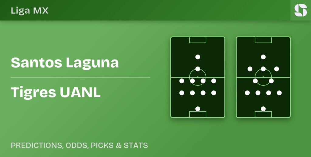 Santos Laguna vs Tigres UANL predicted formations