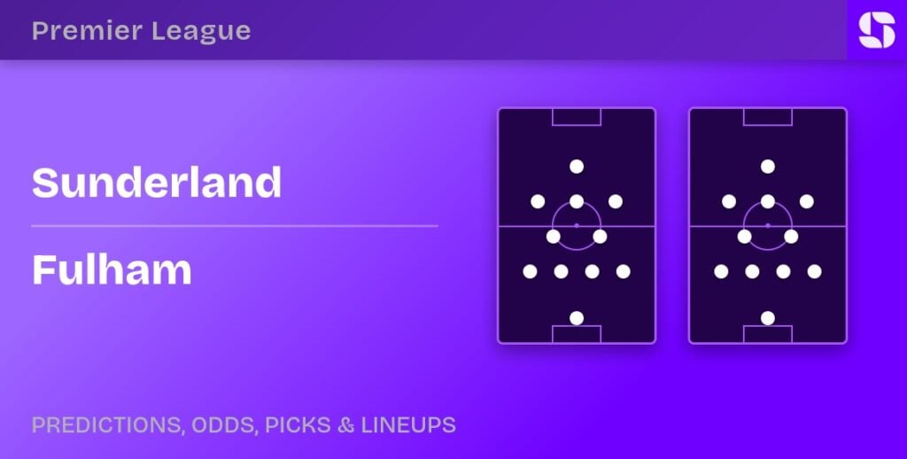 Sunderland vs Fulham predicted formations