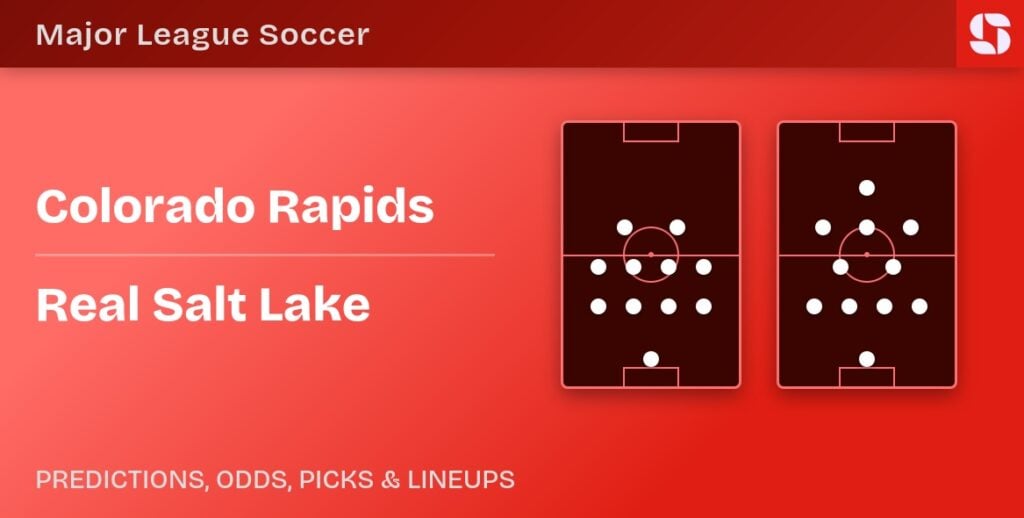 Colorado Rapids vs Real Salt Lake predicted formations