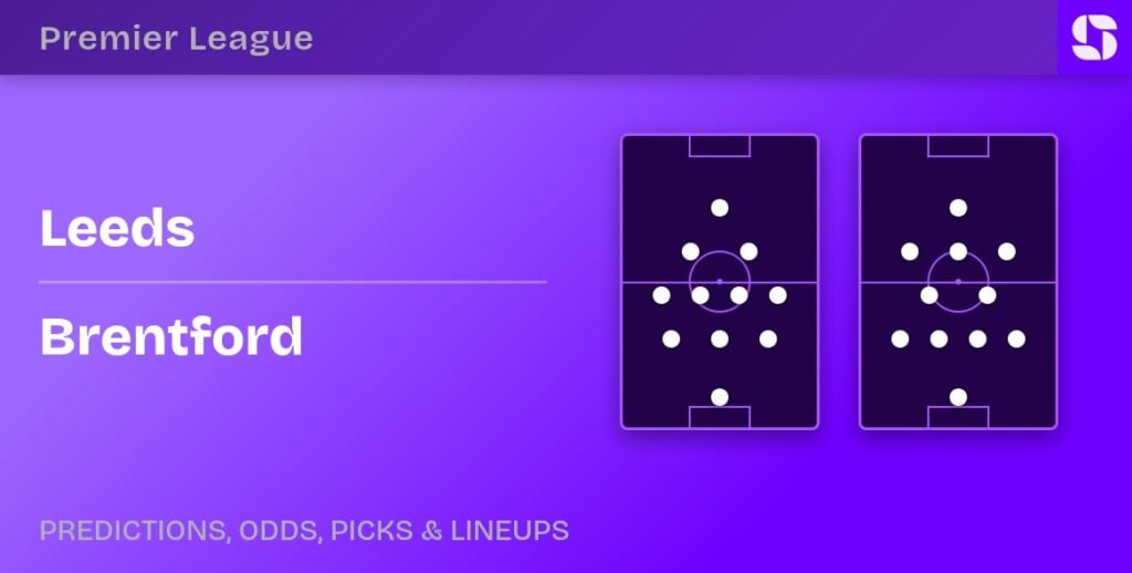 Leeds vs Brentford predicted formations
