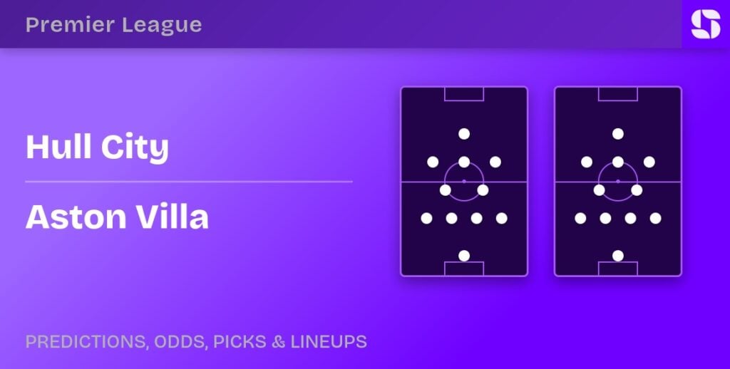 Hull City vs Aston Villa predicted formations