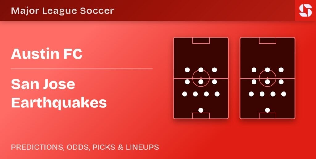 Austin FC vs San Jose Earthquakes predicted formations