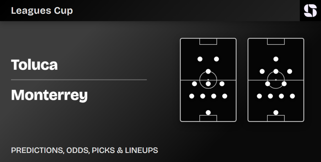 Toluca vs Monterrey predicted lineups Leagues Cup