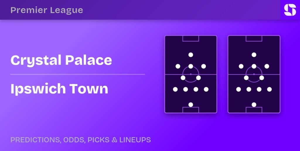 Crystal Palace vs Ipswich Town predicted formations