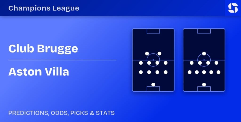 Club Brugge vs Aston Villa predicted formations