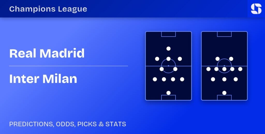 Real Madrid vs Inter Milan predicted formations