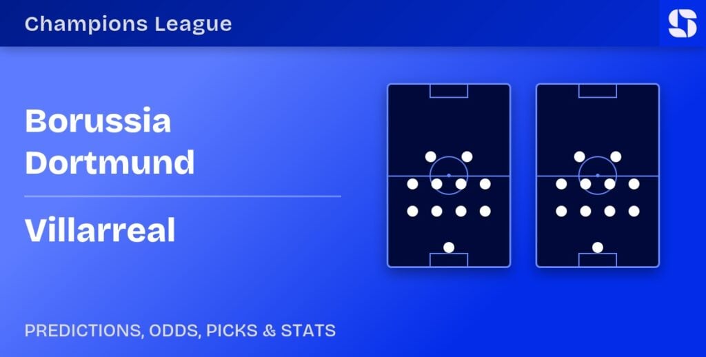 Borussia Dortmund vs Villarreal predicted formations