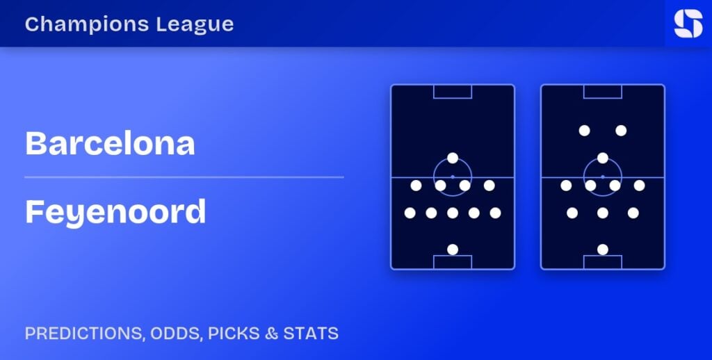 Barcelona vs Feyenoord predicted formations