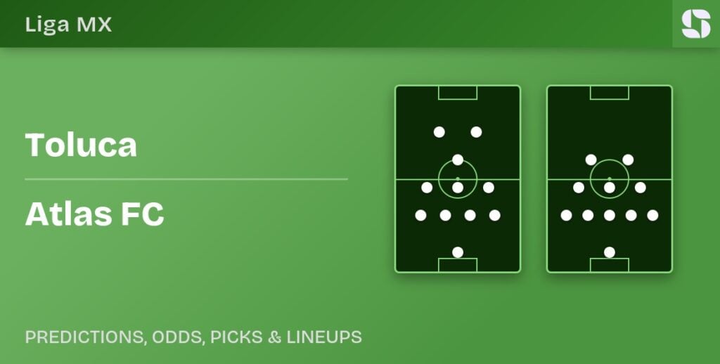 Toluca vs Atlas FC predicted formations