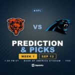 Bears vs Panthers prediction, picks and odds for Week 1 of the 2026 NFL season