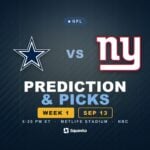 Cowboys vs Giants prediction, picks and odds for Week 1 of the 2026 NFL season
