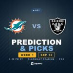 Dolphins vs Raiders prediction, picks and odds for Week 1 of the 2026 NFL season