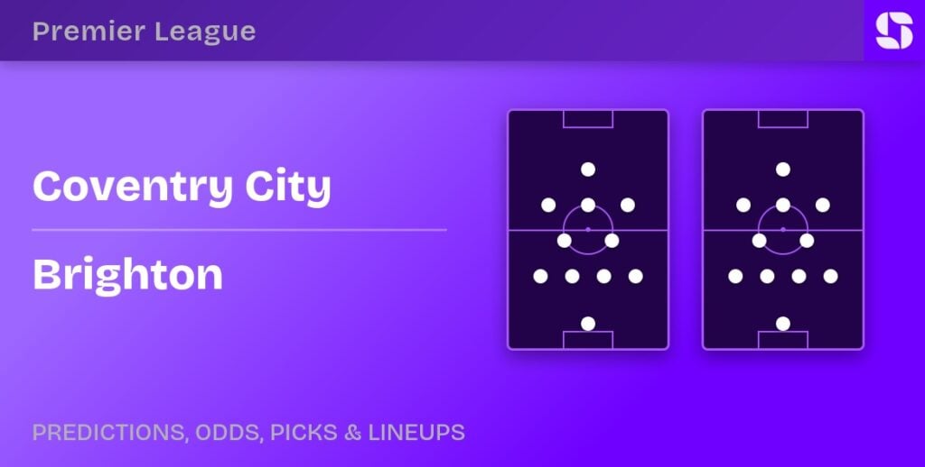 Coventry City vs Brighton predicted formations