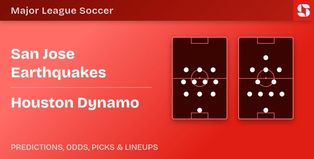 San Jose Earthquakes vs Houston Dynamo predicted formations