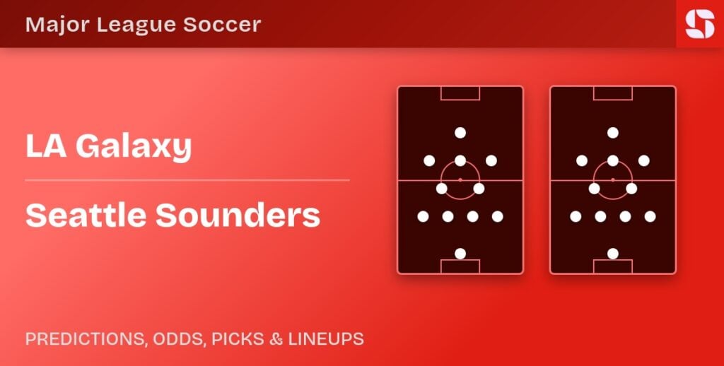LA Galaxy vs Seattle Sounders predicted formations