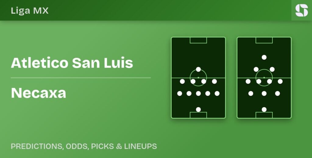 Atletico San Luis vs Necaxa predicted formations