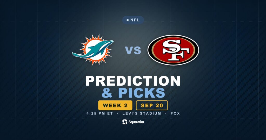 Miami Dolphins vs San Francisco 49ers prediction, picks and odds for Week 2 of the 2026 NFL season