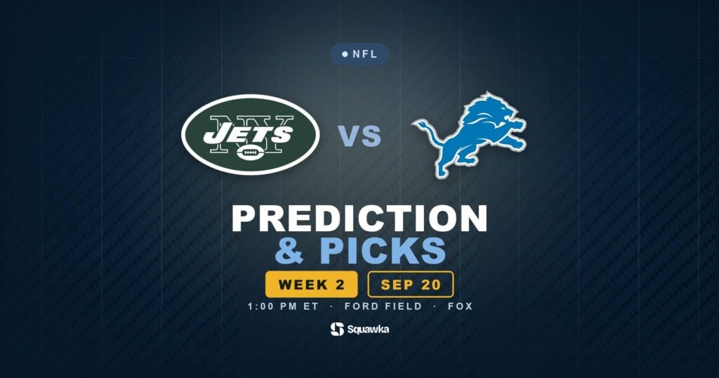 New York Jets vs Detroit Lions prediction, picks and odds for Week 2 of the 2026 NFL season