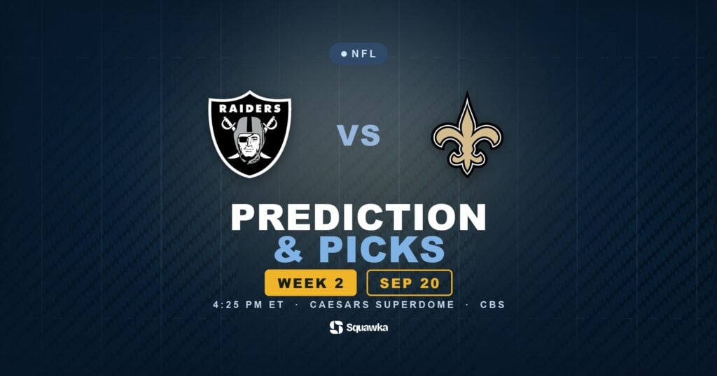 Las Vegas Raiders vs New Orleans Saints prediction, picks and odds for Week 2 of the 2026 NFL season