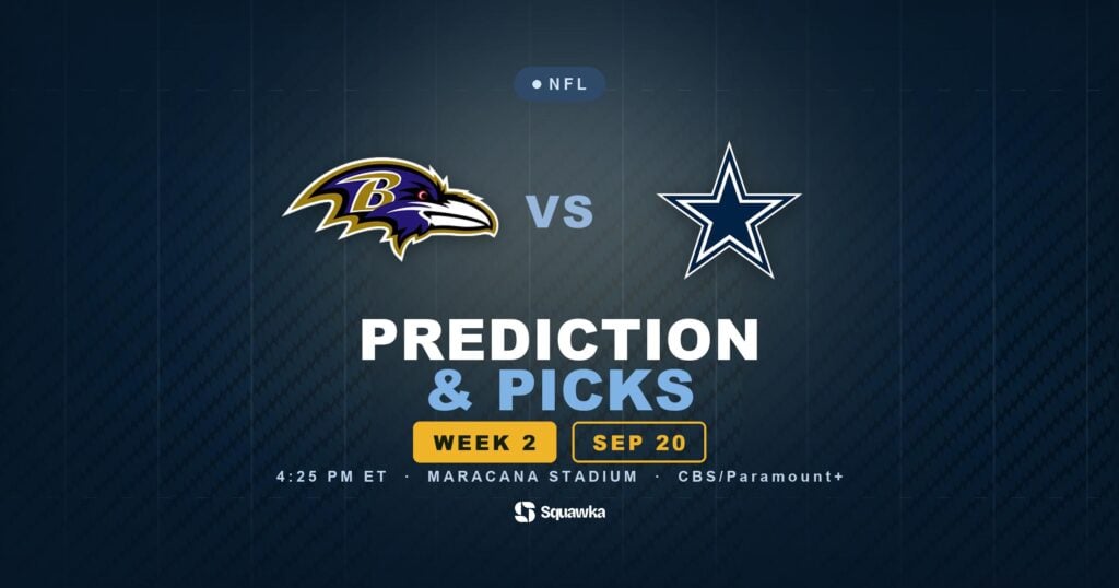 Baltimore Ravens vs Dallas Cowboys prediction, picks and odds for Week 2 of the 2026 NFL season