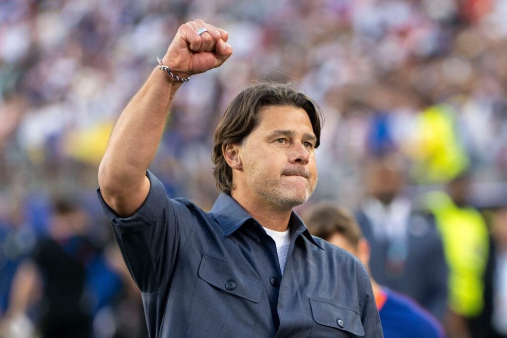 Mauricio Pochettino on the touchline during the USMNT's 2026 World Cup campaign
