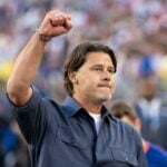 Mauricio Pochettino on the touchline during the USMNT's 2026 World Cup campaign