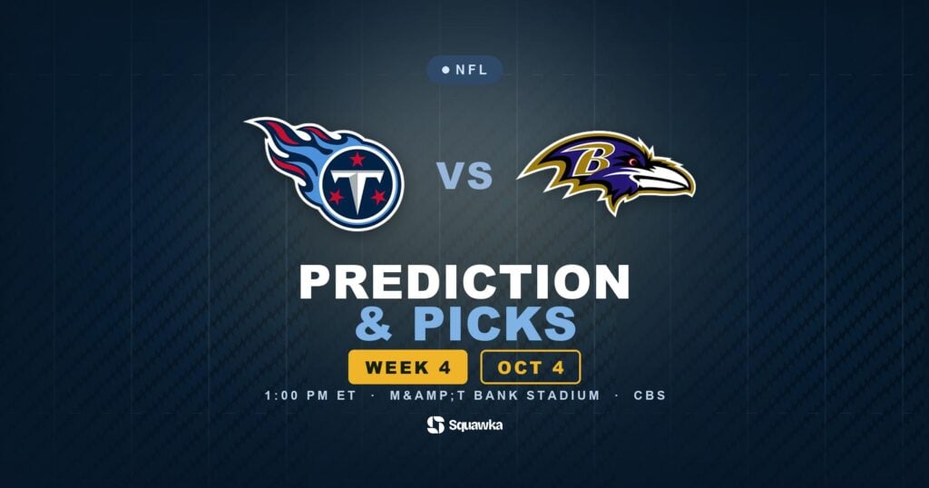 Tennessee Titans vs Baltimore Ravens prediction, picks and odds for Week 4 of the 2026 NFL season