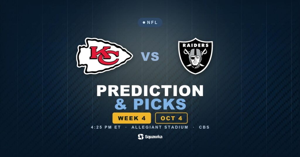 Kansas City Chiefs vs Las Vegas Raiders prediction, picks and odds for Week 4 of the 2026 NFL season