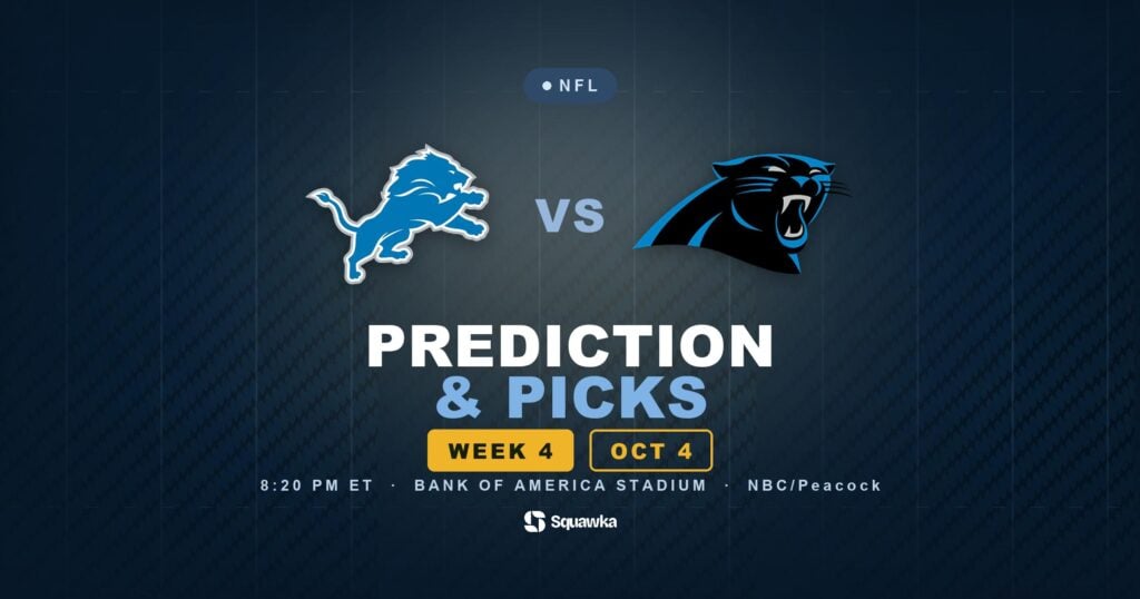 Detroit Lions vs Carolina Panthers prediction, picks and odds for Week 4 of the 2026 NFL season