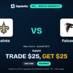 Saints vs Falcons: Kalshi Promo Code & $25 Bonus